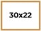 30x22 Solid Wood Antique Picture Frame with UV-Resistant Acrylic & Acid-Free Backing, Available in 4 Finishes: Bronze, Gold, Silver, and Gold with Black